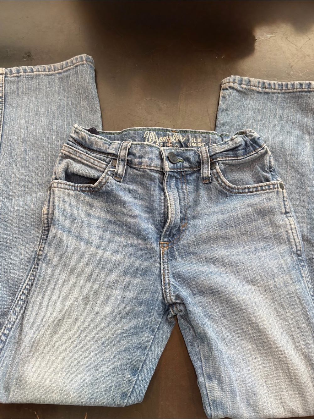 Wrangler Light Blue Slim Straight Girls Jeans 10